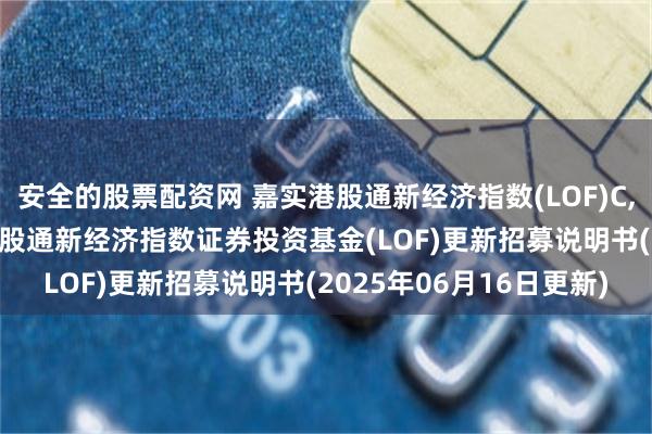 安全的股票配资网 嘉实港股通新经济指数(LOF)C,新经济HK: 嘉实恒生港股通新经济指数证券投资基金(LOF)更新招募说明书(2025年06月16日更新)